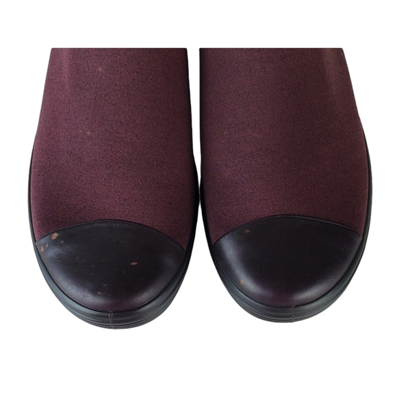 New Ecco the soft 7 gore tex waterproofslip on sneakers burgundy extra width - Picture 14 of 14